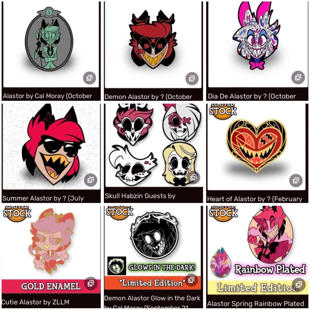 ISO ALASTOR PINS AND STANDEES!!! DONT BUY THIS LISTING